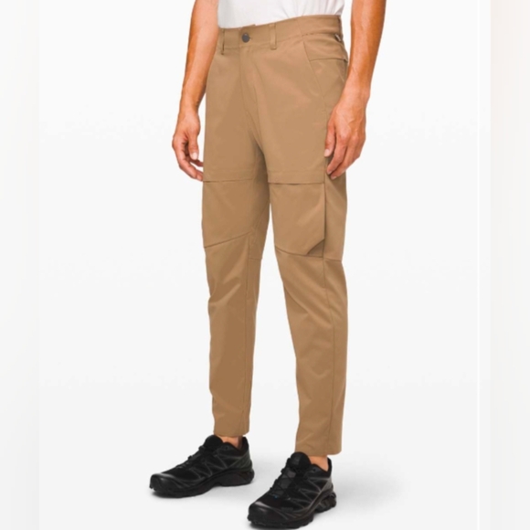 Lululemon Mile View Pant Size 28 in 'Frontier' Tan Khaki 30" Water Repellent - Picture 1 of 16